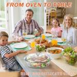 Reasim 2.8L Glass Casserole Dish with Lid