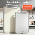 Sumzzz 2-in-1 Stainless Steel Cutting Board Set