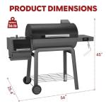 Feasto 30-Inch Charcoal Grill with Digital Control