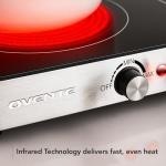 OVENTE 1800W Infrared Double Burner Hot Plate