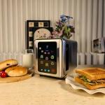 WHALL Touch Screen 2-Slice Stainless Steel Toaster