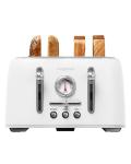 Retro 4-Slice Stainless Steel Bagel Toaster