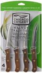 Chicago Cutlery 4pc Walnut Tradition Steak Knife Set