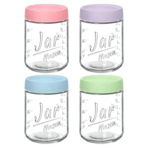 Xyptorix 4-Pack Glass Oats Containers with Lids