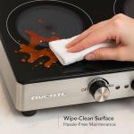OVENTE 1800W Infrared Double Burner Hot Plate