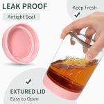 Xyptorix 4-Pack Glass Oats Containers with Lids