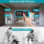 Kiprim Dual Laser Distance Measuring Tool 120m