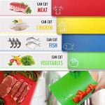 Colorful Flexible Plastic Cutting Board Mats Set