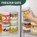 Xyptorix 4-Pack Glass Oats Containers with Lids