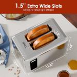 WHALL Touch Screen 2-Slice Stainless Steel Toaster