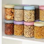 Xyptorix 4-Pack Glass Oats Containers with Lids
