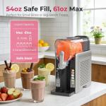 Home Slushie Maker with LED Display and Auto-Clean