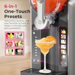 Home Slushie Maker with LED Display and Auto-Clean