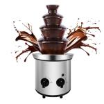ZEVELOO Electric 4-Tier Chocolate Fondue Fountain