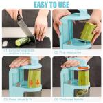 Maxceysen 4-in-1 Vegetable Spiralizer with Suction Cup
