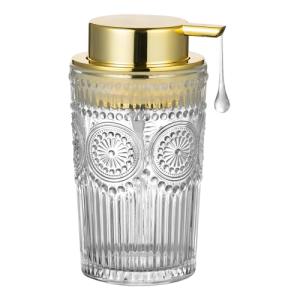 Glass Foaming Hand Soap Dispenser and Toothbrush Holder