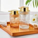 Glass Foaming Hand Soap Dispenser and Toothbrush Holder