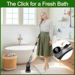 Electric Spin Scrubber with Adjustable Handle and LCD Display