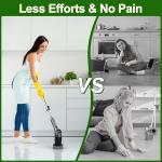 Electric Spin Scrubber with Adjustable Handle and LCD Display