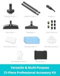 GROBELL Portable Steam Cleaner with 21 PCS Kit