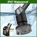 Electric Spin Scrubber with Adjustable Handle and LCD Display