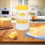 Manual Butter Maker Cup with Built-in Strainer