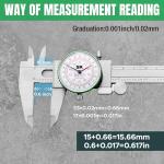 6-Inch Stainless Steel Dial Caliper with Dual Scale