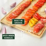 GarveeHome Large Bamboo Cutting Board with Groove