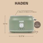 Haden Dorset Cedar Green Stainless Steel Toaster