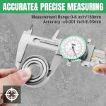 6-Inch Stainless Steel Dial Caliper with Dual Scale