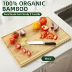 GarveeHome Large Bamboo Cutting Board with Groove