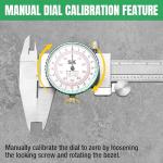 6-Inch Stainless Steel Dial Caliper with Dual Scale