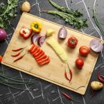 GarveeHome Large Bamboo Cutting Board with Groove