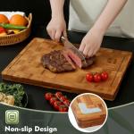 Bamboo Cutting Board Set - Heavy Duty 2 Pack