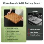 Bamboo Cutting Board Set - Heavy Duty 2 Pack