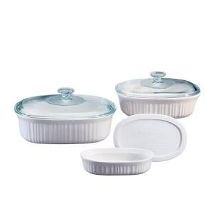 CorningWare 6-Piece Ceramic Bakeware Set with Lids