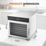 OLIXIS 500W Food Dehydrator with 8 Trays