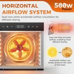 OLIXIS 500W Food Dehydrator with 8 Trays