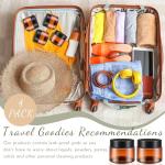 Patelai 4 Pack Wide-Mouth Plastic Storage Jars