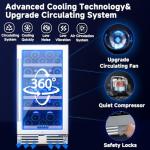 BODEGA 15 Inch Dual Zone Wine Cooler