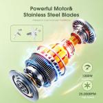 High-Speed Portable Smoothie Blender with Cups and Lids