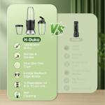 High-Speed Portable Smoothie Blender with Cups and Lids