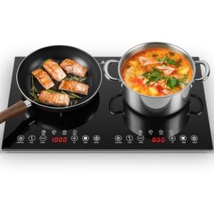 2-Burner Portable Induction Cooktop with Touch Control