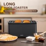 Mecity 4-Slice Long Slot Toaster with Timer