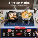 2-Burner Portable Induction Cooktop with Touch Control