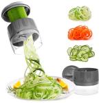 3-in-1 Vegetable Spiralizer and Slicer (Grey)