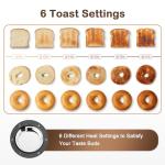Mecity 4-Slice Long Slot Toaster with Timer