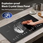 2-Burner Portable Induction Cooktop with Touch Control