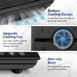 2-Burner Portable Induction Cooktop with Touch Control