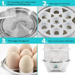 Elite Gourmet 2-Tier Egg Cooker with Auto Shut-Off